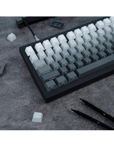 Juego de Teclas JOLINTAL 124 Claves PBT Gris Gradiente