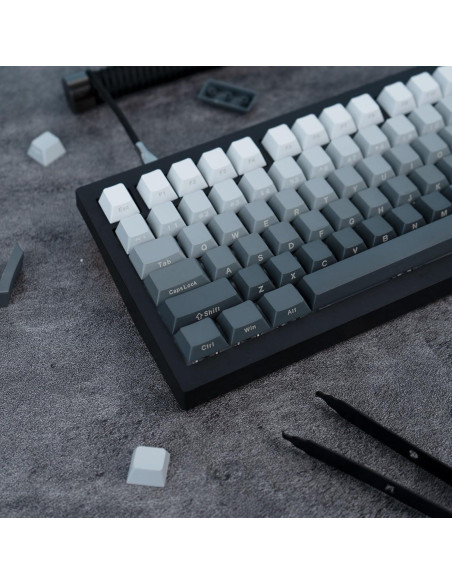 Juego de Teclas JOLINTAL 124 Claves PBT Gris Gradiente