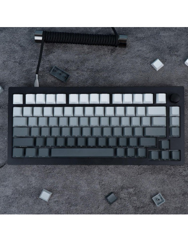 Juego de Teclas JOLINTAL 124 Claves PBT Gris Gradiente