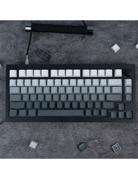 Juego de Teclas JOLINTAL 124 Claves PBT Gris Gradiente