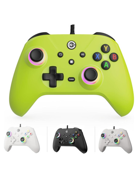 Controlador de Juego PTD Verde 2.3m RGB Sin Deriva