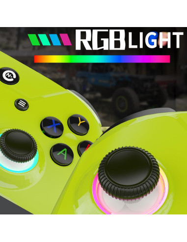 Controlador de Juego PTD Verde 2.3m RGB Sin Deriva