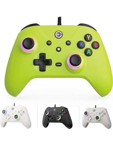 Controlador de Juego PTD Verde 2.3m RGB Sin Deriva