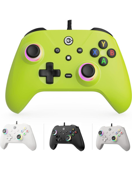 Controlador de Juego PTD Verde 2.3m RGB Sin Deriva