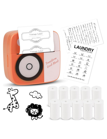 Mini Impresora Térmica Arcomin DC-RP-001 Bluetooth 5 Rollos