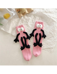 Calcetines Magnéticos para Niños 1-12 Años Rosa 2