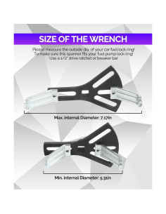 Herramienta de Extracción de Bomba de Combustible RACOONA 13-18 cm 2