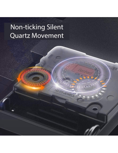 Reloj de Pared Blanco Bernhard 30,48 cm Silencioso Cuarzo