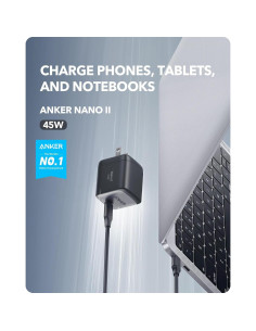Cargador USB C Anker 713 Nano II 45W Carga Rápida Compacto 2