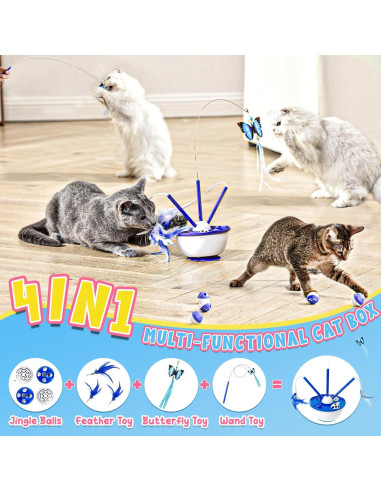 Juguete Interactivo para Gatos Petcronies 4 en 1 USB