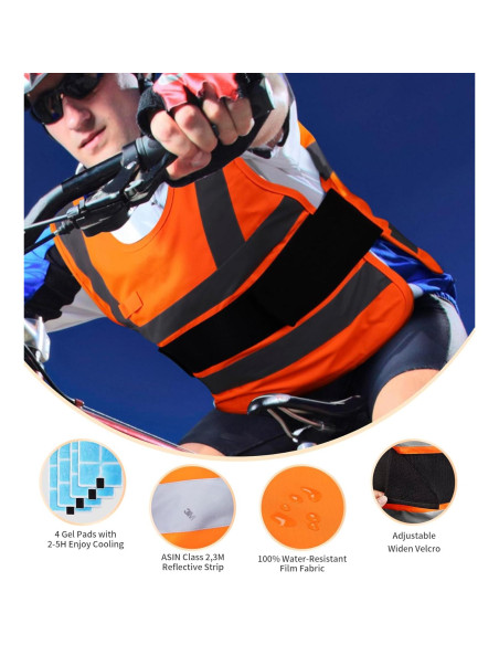 Chaleco Refrigerante TOURGO para Hombres con Gel 1.54 kg