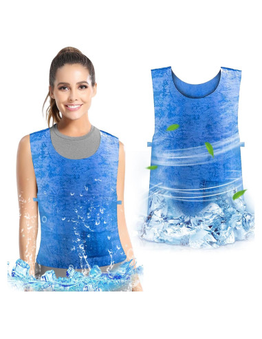 Chaleco Refrigerante PVA Unisex Ajustable para Verano