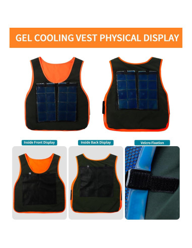 Chaleco Refrigerante TOURGO para Hombres con Gel 1.54 kg