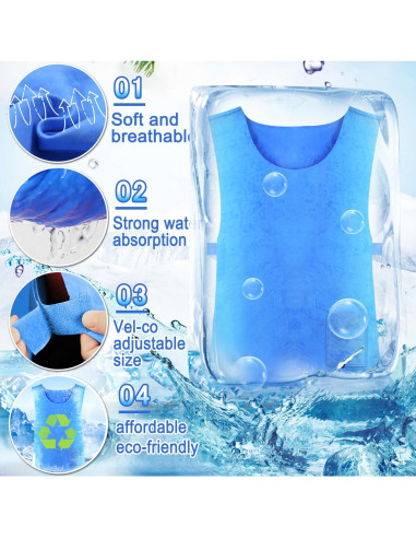 Chaleco Refrigerante PVA Unisex Ajustable para Verano