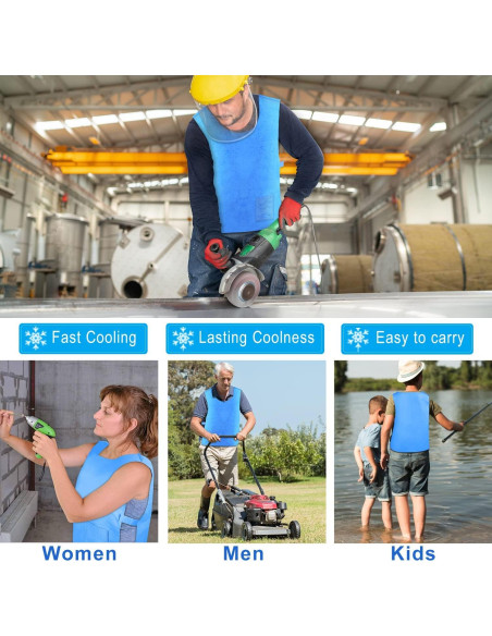 Chaleco Refrigerante PVA Unisex Ajustable para Verano