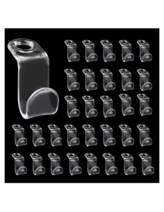 Ganchos Conector de Perchas Pansyling 50PCS Transparente Carga 5kg