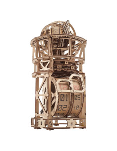 Rompecabezas 3D UGEARS Reloj de Mesa Astrónomo DIY 338 Piezas