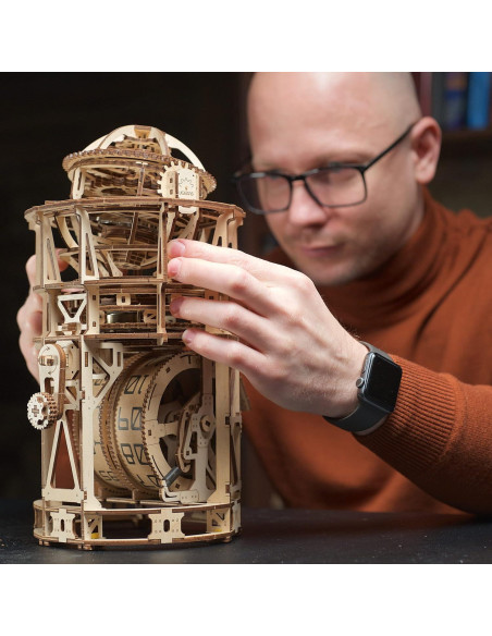 Rompecabezas 3D UGEARS Reloj de Mesa Astrónomo DIY 338 Piezas Rompecabezas 3D UGEARS Reloj de Mesa Astrónomo DIY 338 Piezas