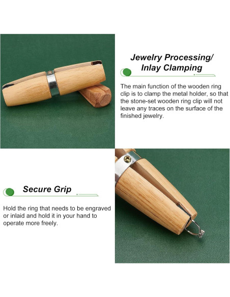 Abrazadera de Anillo de Madera PH PandaHall 2 Piezas