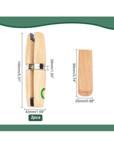 Abrazadera de Anillo de Madera PH PandaHall 2 Piezas