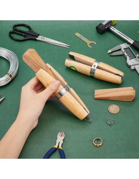 Abrazadera de Anillo de Madera PH PandaHall 2 Piezas