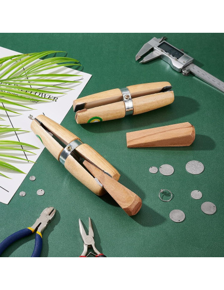 Abrazadera de Anillo de Madera PH PandaHall 2 Piezas