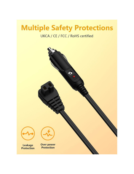Cargador de coche 12V/24V Haiyistar para frigorífico 5m