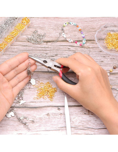 Kit de Anillas de Salto YUGDRUZY 1200 pcs para Joyas