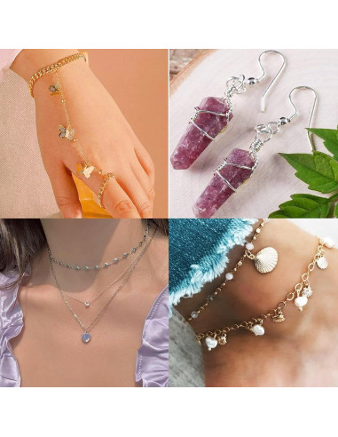 Kit de Anillas de Salto YUGDRUZY 1200 pcs para Joyas