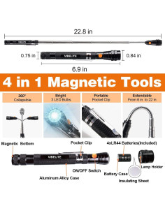 Herramienta Magnética VIBELITE 6 en 1 con Bolígrafos 2