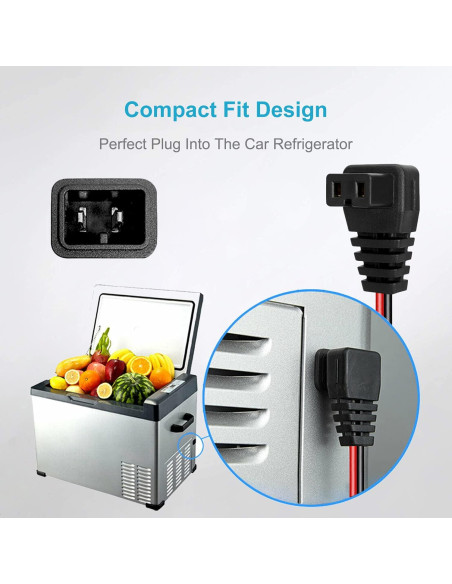 Cable de Refrigerador de Coche Cllena 3m 12V/24V Alta Resistencia