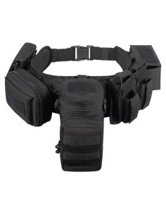 Cinturón Táctico YAKEDA 5 en 1 con Bolsas y Ajustable