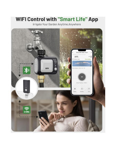 Temporizador de Riego WiFi Unistyle 1 Zona Gris Programable 2