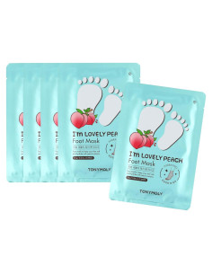 Mascarilla Hidratante para Pies TONYMOLY Durazno - Juego de 5