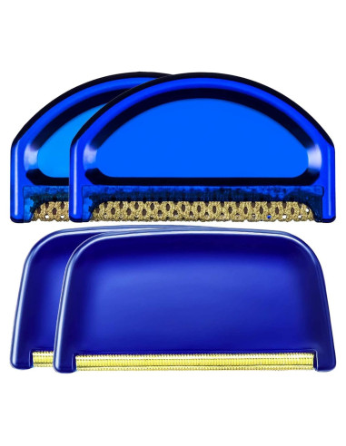 4 Peines Removedores de Pelusas Boao para Suéter Azul