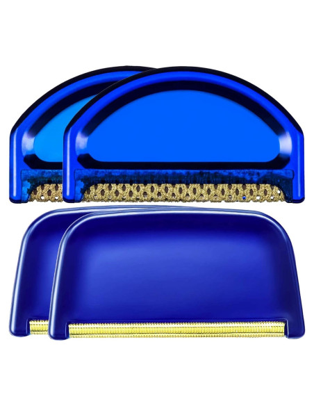 4 Peines Removedores de Pelusas Boao para Suéter Azul