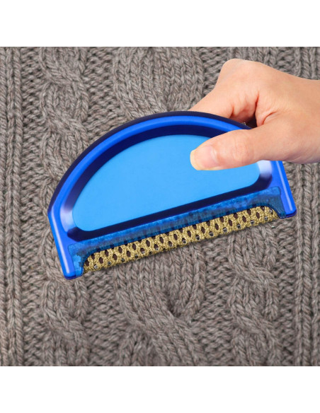 4 Peines Removedores de Pelusas Boao para Suéter Azul