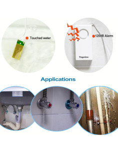 Detector de Fugas de Agua Topvico TP-206W-5, Alarma 120dB 2