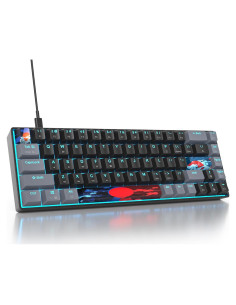 Teclado Mecánico Owpkeenthy 65% RGB Compacto USB