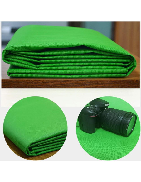 Fondo de Tela No Tejida Verde 3x2.1m para Fotografía Estudio Fondo de Tela No Tejida Verde 3x2.1m para Fotografía Estudio