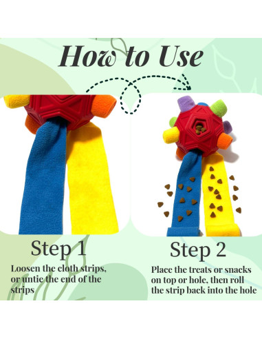 Pelota Snuffle CIIVURR Juguete Interactivo para Perros