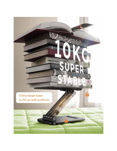 Soporte para Tablet LISEN 2E56 Negro Ajustable Plegable