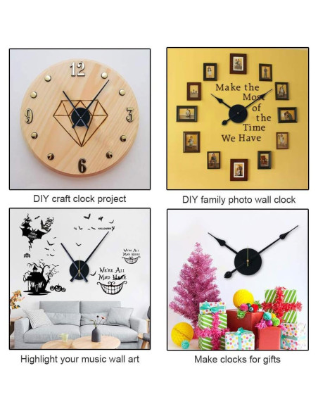 Reloj de Pared DIY EMOON con Manecillas Grandes y Motor