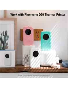 Cinta de Etiquetas Phomemo D30 Papel Térmico 12x40mm 6 Rollos 2