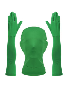 Guantes y Capucha Chroma Key Cosmos para Video Verde
