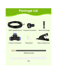 Sistema de Riego Automático Moocci 10m con Boquillas de Bronce 2