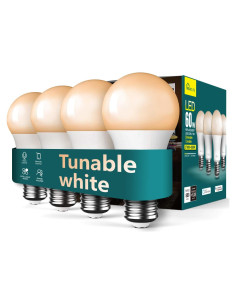 Bombillas Inteligentes TREATLIFE 4Pack E26 9W Regulables