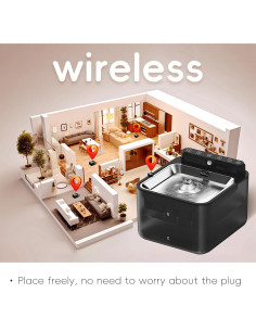 Fuente de Agua Inalámbrica Fitenected P8B 3.2L con Sensor 2