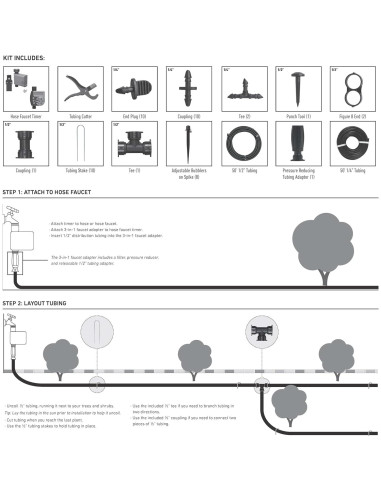 Kit de Goteo Orbit 69535 con Temporizador Programable