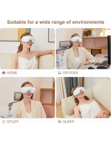 Masajeador de Ojos LAOBEN con Calor y Música Bluetooth